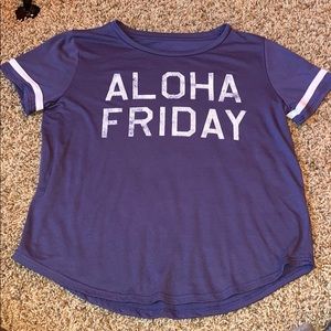 Short sleeve navy tee